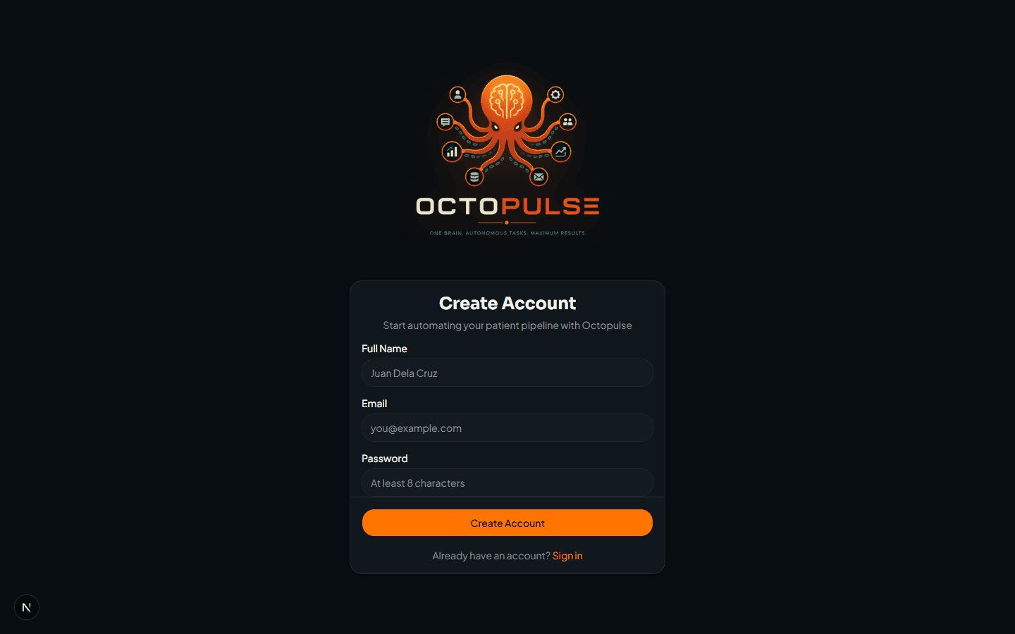 Octopulse — Multi-tenant AI Ops Platform — Tenant Workspace screenshot 2