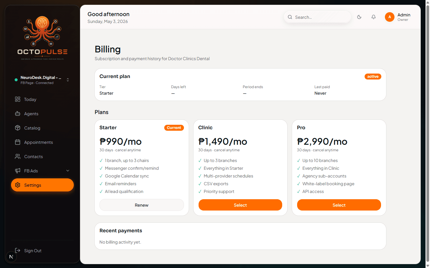 Octopulse — Multi-tenant AI Ops Platform — Tenant Workspace screenshot 18